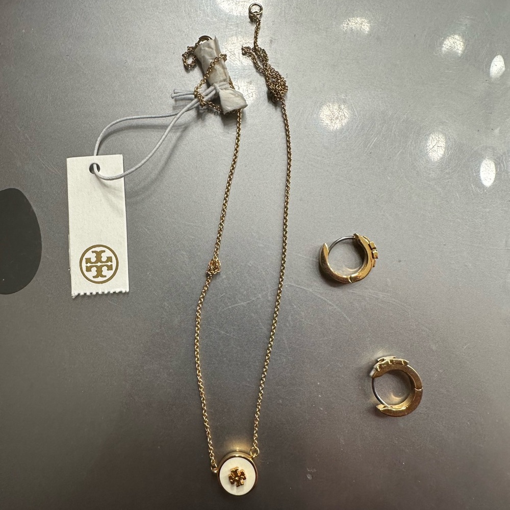 Tory Burch Necklace and Earrings set